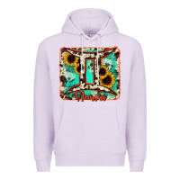 Lilac gemini turquoise cowhide Premium Hoodie - RanaPortraitStore