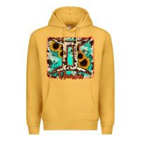 Mustard gemini turquoise cowhide Premium Hoodie - RanaPortraitStore