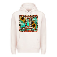 Pale Pink gemini turquoise cowhide Premium Hoodie - RanaPortraitStore