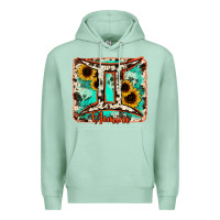 Seafoam gemini turquoise cowhide Premium Hoodie - RanaPortraitStore