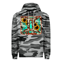 Slate Camo gemini turquoise cowhide Premium Hoodie - RanaPortraitStore