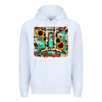 White gemini turquoise cowhide Premium Hoodie - RanaPortraitStore