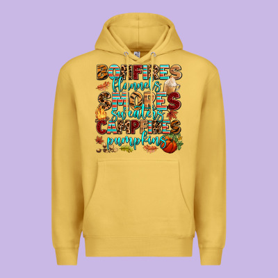 Bonfires Flannels Smores Premium Hoodie Designed By Adodesignshop