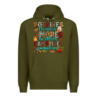 Army Green bonfires flannels smores Premium Hoodie - AdoDesignShop