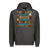 Charcoal Heather bonfires flannels smores Premium Hoodie - AdoDesignShop