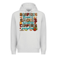 Dove Grey bonfires flannels smores Premium Hoodie - AdoDesignShop