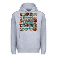 Heather Grey bonfires flannels smores Premium Hoodie - AdoDesignShop