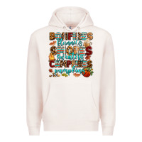 Pale Pink bonfires flannels smores Premium Hoodie - AdoDesignShop