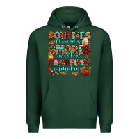 Sports Green bonfires flannels smores Premium Hoodie - AdoDesignShop