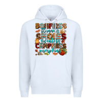 White bonfires flannels smores Premium Hoodie - AdoDesignShop