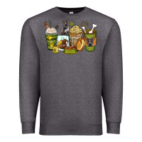 Charcoal Heather pitbull coffee cups Premium Sweatshirt - Zillion Design Studio