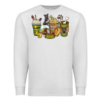 Oatmeal Heather pitbull coffee cups Premium Sweatshirt - Zillion Design Studio
