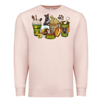 Pale Pink pitbull coffee cups Premium Sweatshirt - Zillion Design Studio