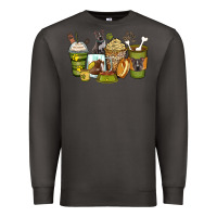 Smoke pitbull coffee cups Premium Sweatshirt - Zillion Design Studio