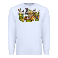White pitbull coffee cups Premium Sweatshirt - Zillion Design Studio
