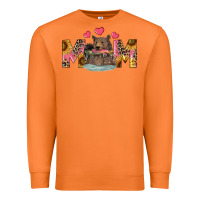 Carrot mom bear with sunflowers Premium Sweatshirt - RanaPortraitStore