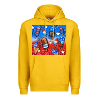 Lemon american popsicle and stars Premium Hoodie - AdoDesignShop
