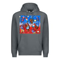 Rock american popsicle and stars Premium Hoodie - AdoDesignShop