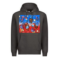 Smoke american popsicle and stars Premium Hoodie - AdoDesignShop