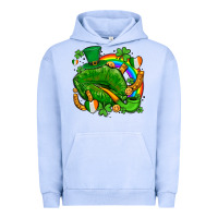 Pigment Grape Ice st patricks lips with horseshoe rainbow and shamrocks Urban Hoodie - AdoDesignShop
