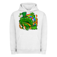 Pigment Lunar Rock st patricks lips with horseshoe rainbow and shamrocks Urban Hoodie - AdoDesignShop