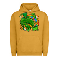 Pigment Peanut Butter st patricks lips with horseshoe rainbow and shamrocks Urban Hoodie - AdoDesignShop