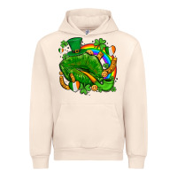 Sandshell st patricks lips with horseshoe rainbow and shamrocks Urban Hoodie - AdoDesignShop