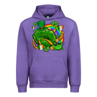 Tulip st patricks lips with horseshoe rainbow and shamrocks Urban Hoodie - AdoDesignShop