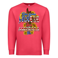 Cardinal she loves jesus Premium Sweatshirt - texasbilliewilder