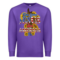 Purple she loves jesus Premium Sweatshirt - texasbilliewilder