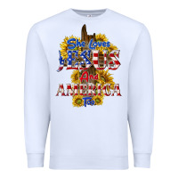 White she loves jesus Premium Sweatshirt - texasbilliewilder