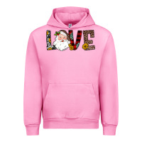 Fuchsia Pink love santa Urban Hoodie - JahusDesignShop