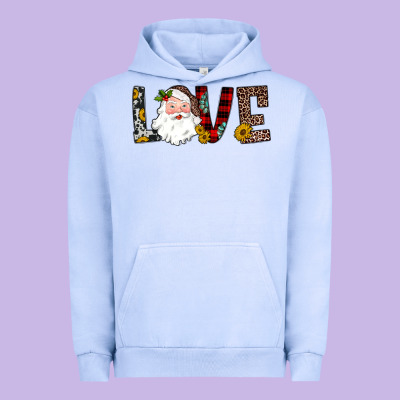 Love Santa Urban Hoodie Designed By Jahusdesignshop