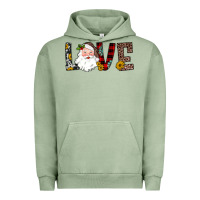 Pigment Oil Green love santa Urban Hoodie - JahusDesignShop