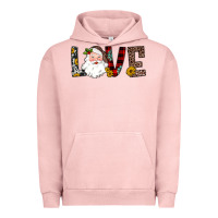 Pigment Salmon love santa Urban Hoodie - JahusDesignShop