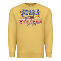 Antique Gold stars and striper billie wilder Premium Sweatshirt - texasbilliewilder
