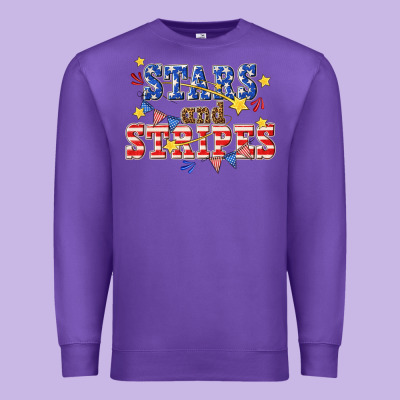 Premium Sweatshirt stars and striper billie wilder