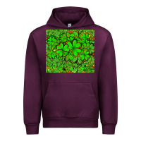Mauve Wine shamrock bomb Urban Hoodie - AdoDesignShop