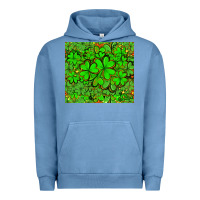 Pigment Pebble Blue shamrock bomb Urban Hoodie - AdoDesignShop