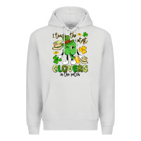 Dove Grey i teach the cutest clovers in the patch Premium Hoodie - Artiststas