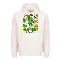 Pale Pink i teach the cutest clovers in the patch Premium Hoodie - Artiststas