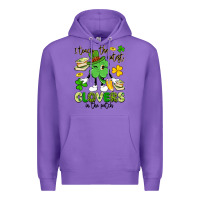 Purple i teach the cutest clovers in the patch Premium Hoodie - Artiststas