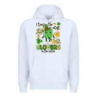 White i teach the cutest clovers in the patch Premium Hoodie - Artiststas