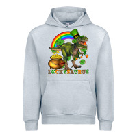 Heather Grey luckysaurus and st patricks Urban Hoodie - AdoDesignShop