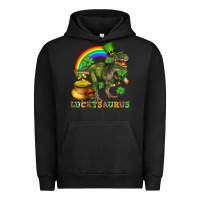 Pigment Black luckysaurus and st patricks Urban Hoodie - AdoDesignShop