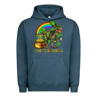 Pigment Midnight Navy luckysaurus and st patricks Urban Hoodie - AdoDesignShop