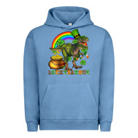 Pigment Pebble Blue luckysaurus and st patricks Urban Hoodie - AdoDesignShop