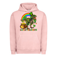 Pigment Salmon luckysaurus and st patricks Urban Hoodie - AdoDesignShop