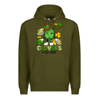 Army Green i teach the cutest clovers in the patch Premium Hoodie - Artiststas