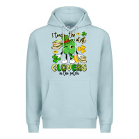 Blue Mist i teach the cutest clovers in the patch Premium Hoodie - Artiststas